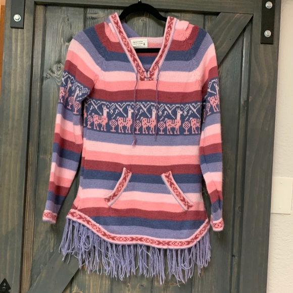 Pink Alpaca Wool Llama Fringe Peru 